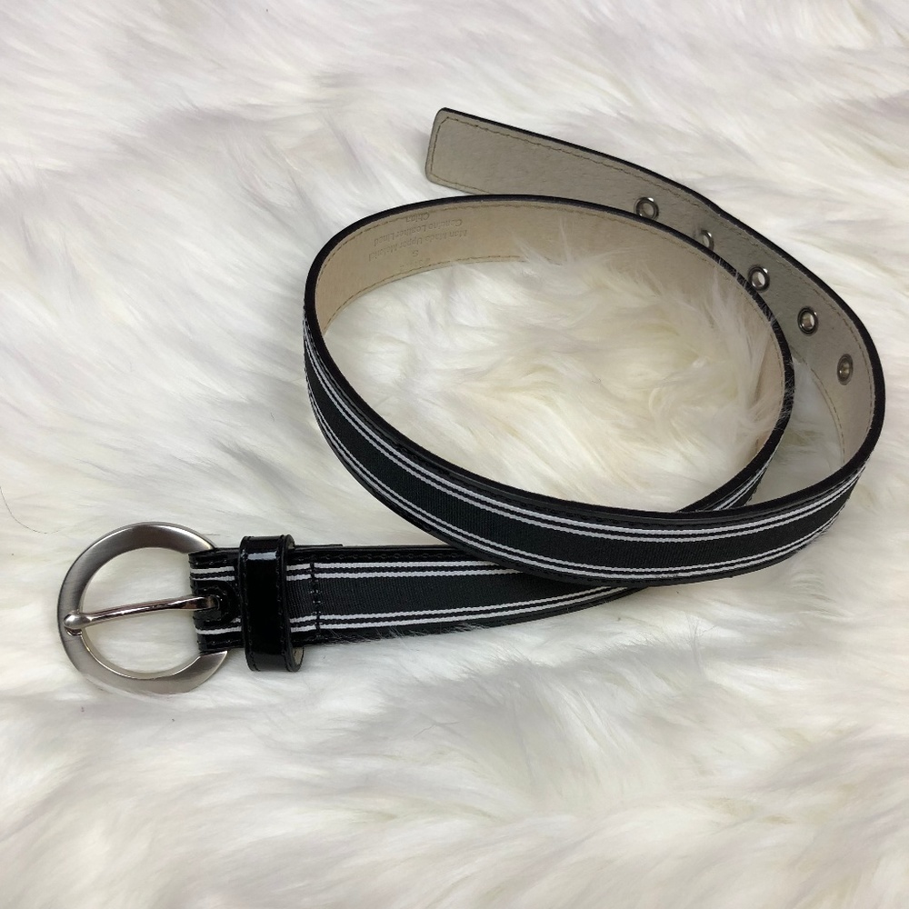 Nautical Style Canvas & Leather Belt *SALE ITEM